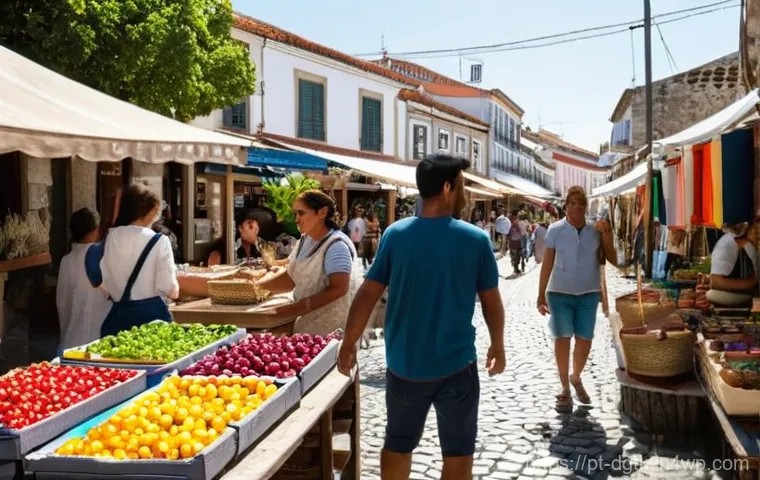 로컬 경제의 디지털화에 따른 사회적 변화 - **Prompt:** A heartwarming scene inside a charming, traditional Portuguese *pastelaria* (bakery/past...